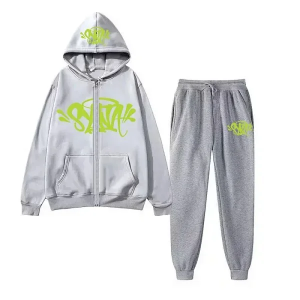Unbranded Tracksuits Graffiti Print Hoodie and Flared Jogger Set product detail image 35