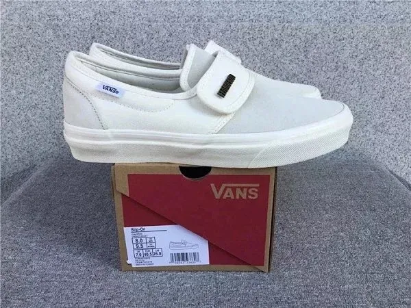 Vans Ward Navy Canvas Slip-On Sneakers - 14