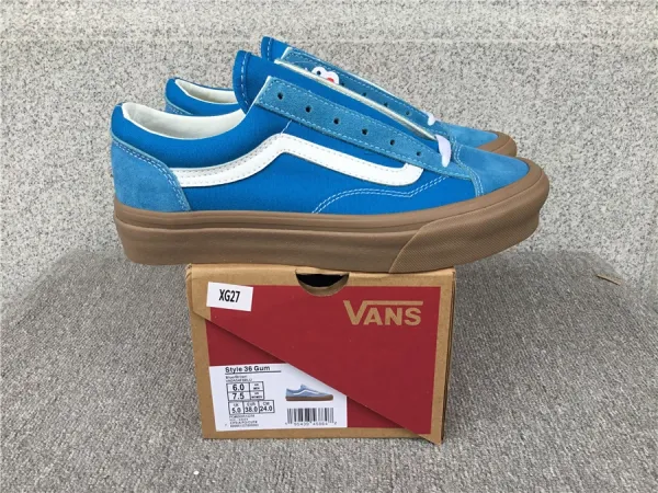 Vans Ward Navy Canvas Slip-On Sneakers - 36