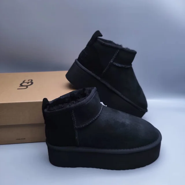 UGG Slippers Suede Slip-On with Braided Trim and Shearling Lining product detail image 11