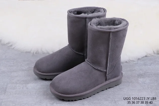 UGG Slippers Suede Slip-On with Braided Trim and Shearling Lining product detail image 40