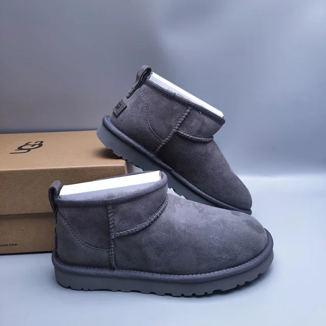 UGG Slippers Suede Slip-On with Braided Trim and Shearling Lining product detail image 15