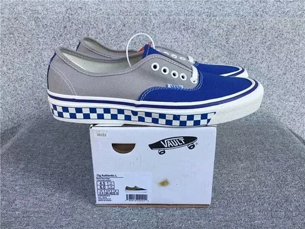 Vans Ward Navy Canvas Slip-On Sneakers - 15
