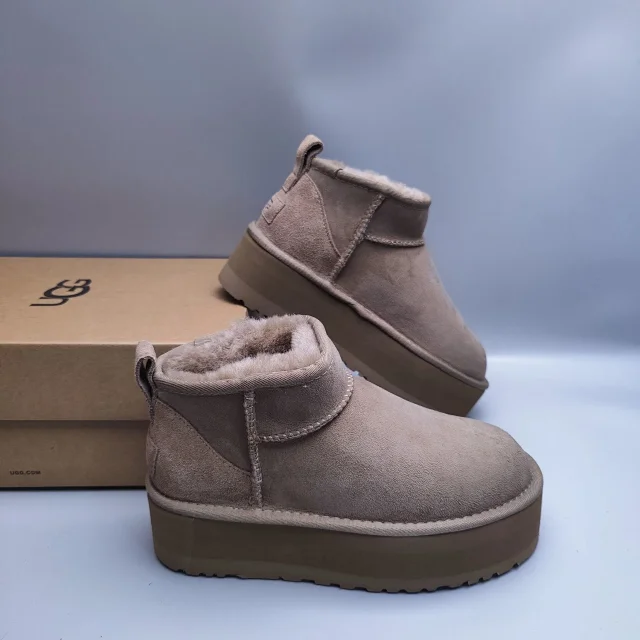 UGG Slippers Suede Slip-On with Braided Trim and Shearling Lining product detail image 13