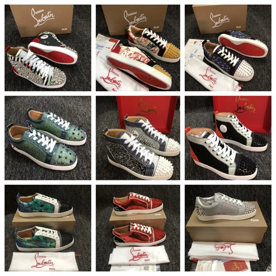 ZM18 Red Bottom Riveted Casual Shoes for Men and Women 03WS+86 189 6597 6222