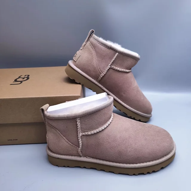 UGG Slippers Suede Slip-On with Braided Trim and Shearling Lining product detail image 19