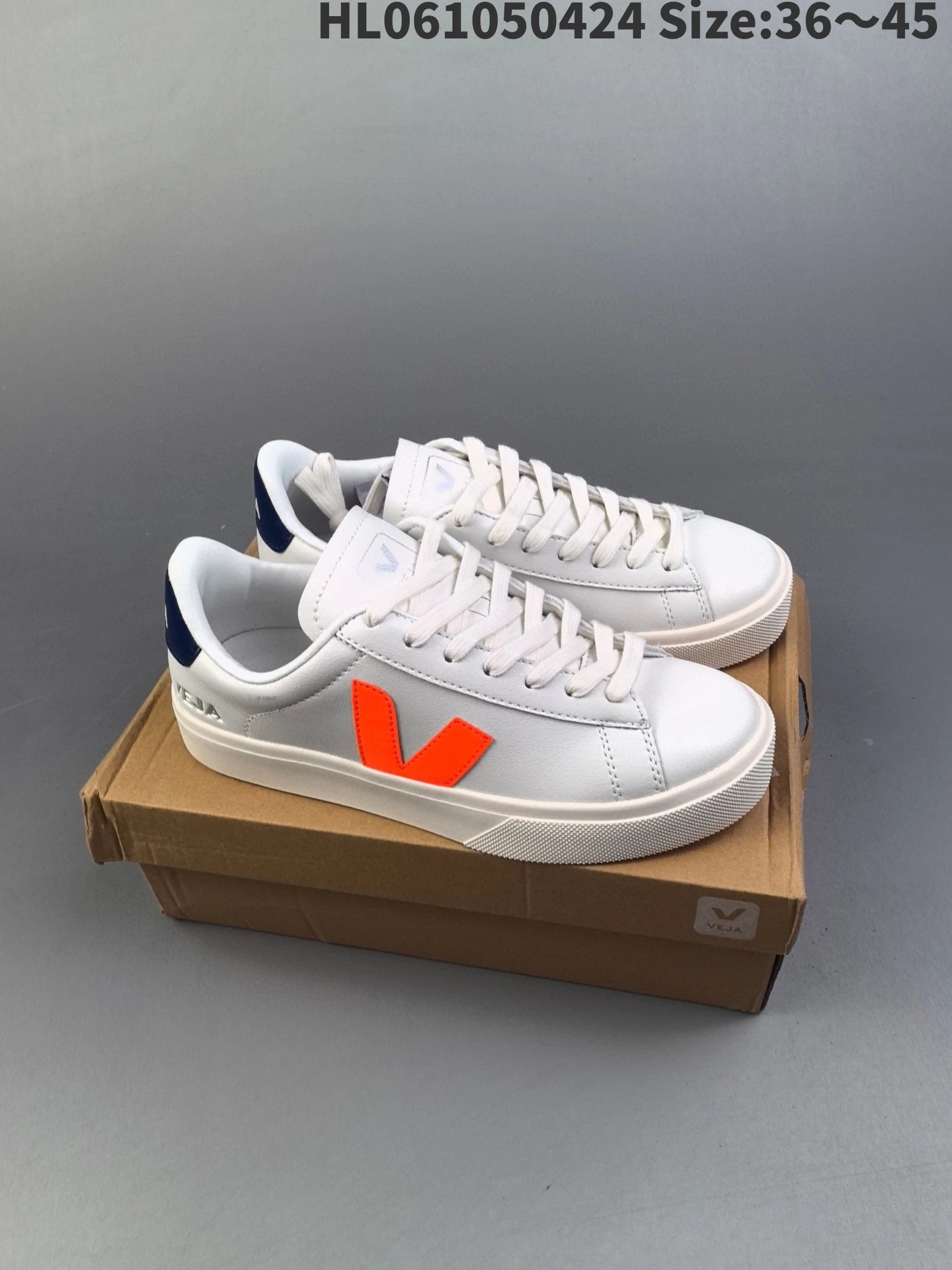Veja Campo White Perforated Leather Sneakers - 39