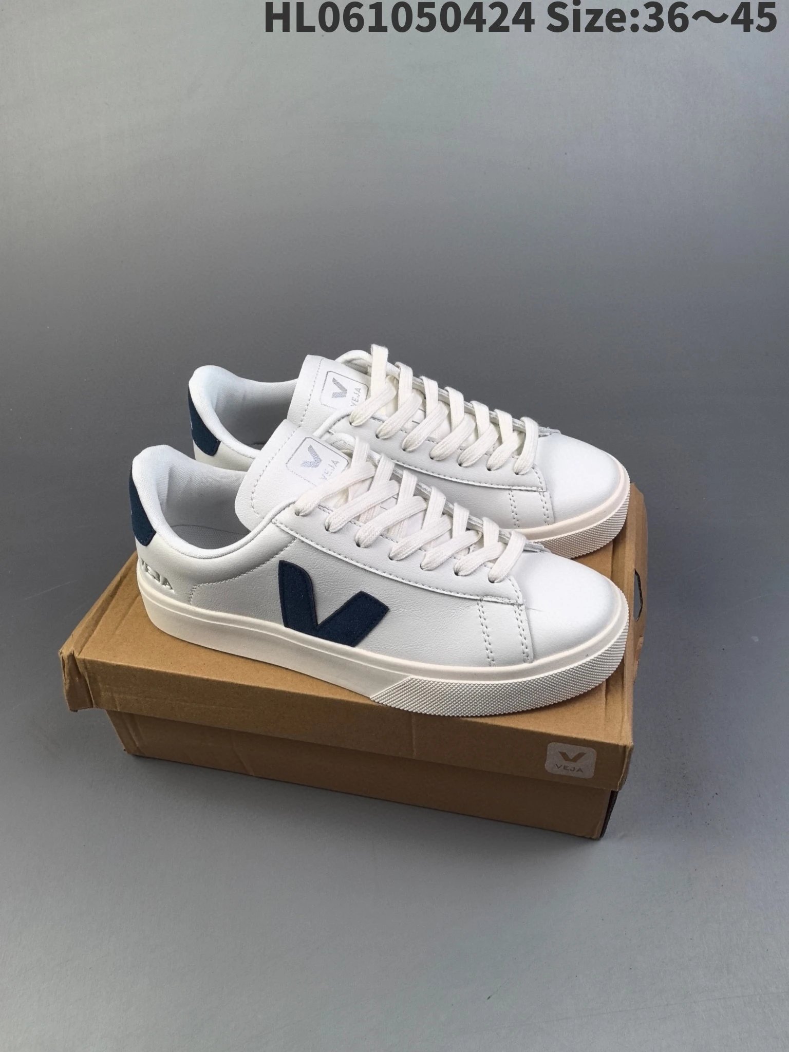 Veja Campo White Perforated Leather Sneakers - 37