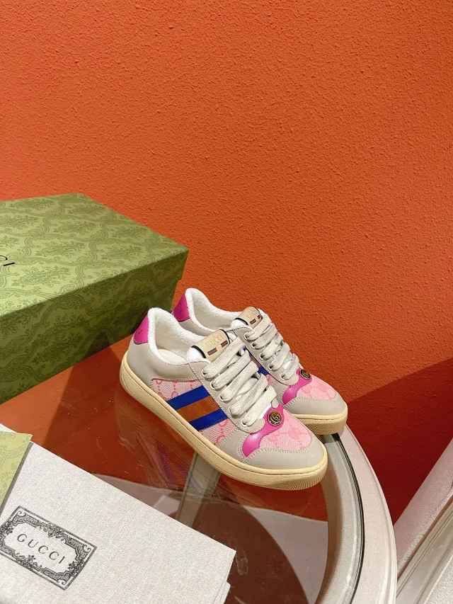 Gucci Sneakers Low-Top Lace-Up with Web Stripe and GG Canvas product detail image 14