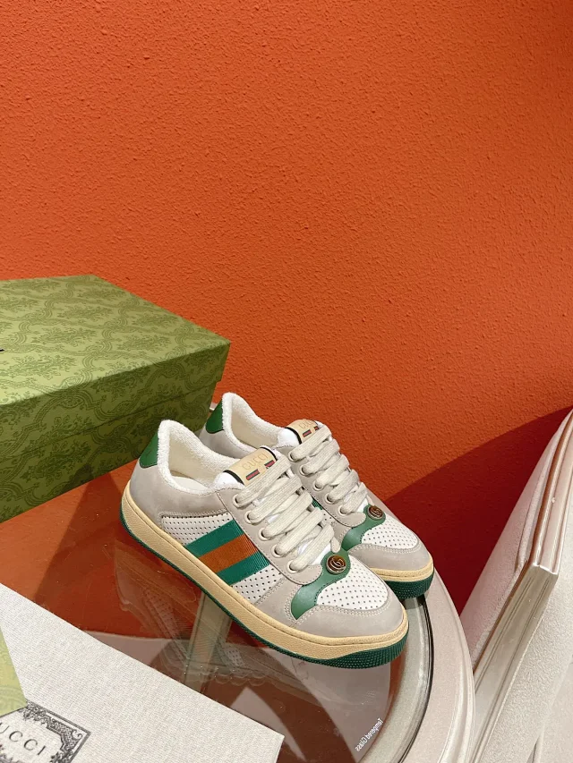 Gucci Sneakers Low-Top Lace-Up with Web Stripe and GG Canvas product detail image 16