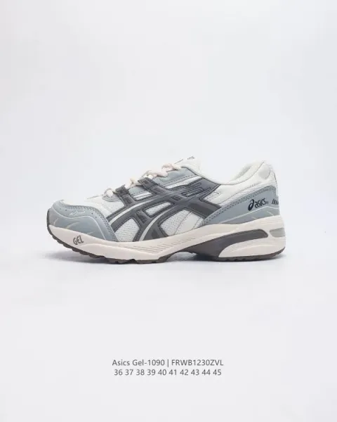 Asics Gel-1090 Silver Red Black Running Shoes - 30