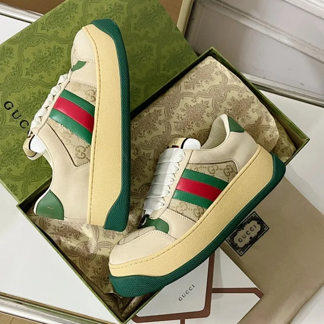 Gucci Sneakers Low-Top Lace-Up with Web Stripe and GG Canvas product detail image 30