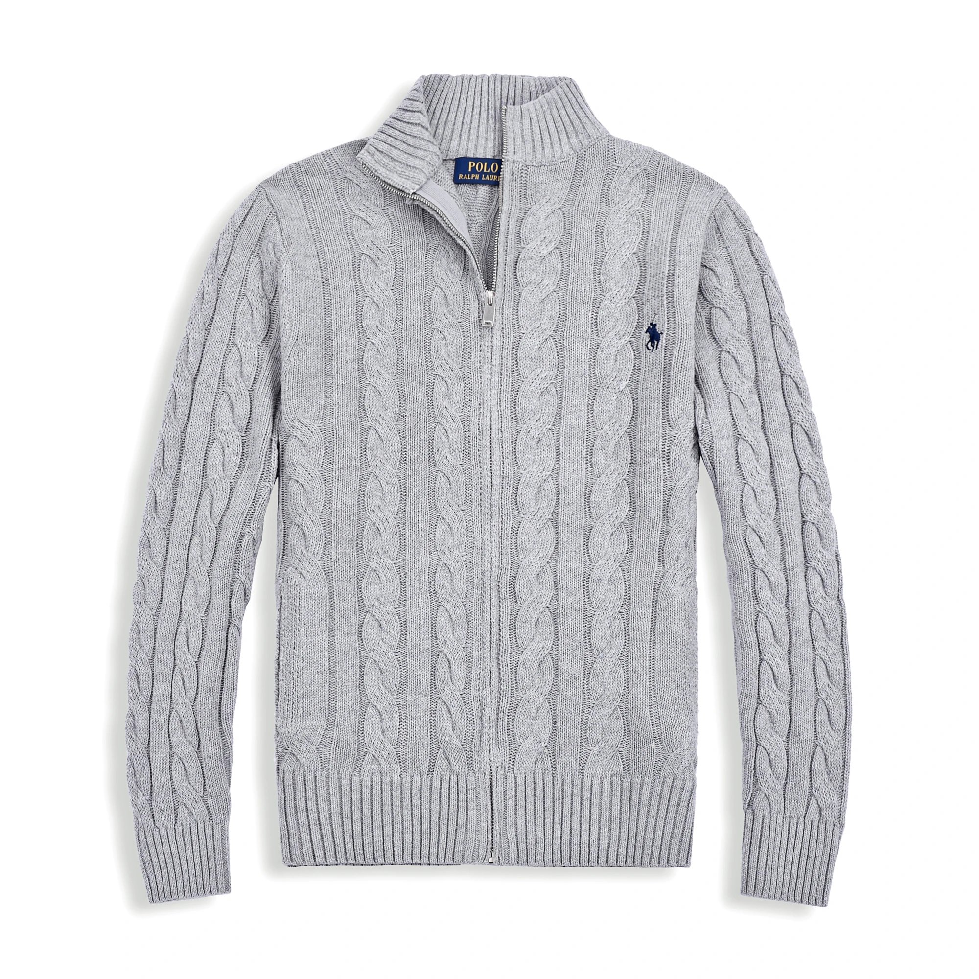 Ralph Lauren Polo Bear Cable Knit Beanie Gray - 16