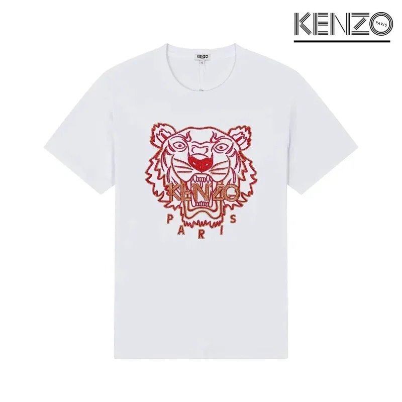 Kenzo Tiger Embroidered Black T-Shirt - 14