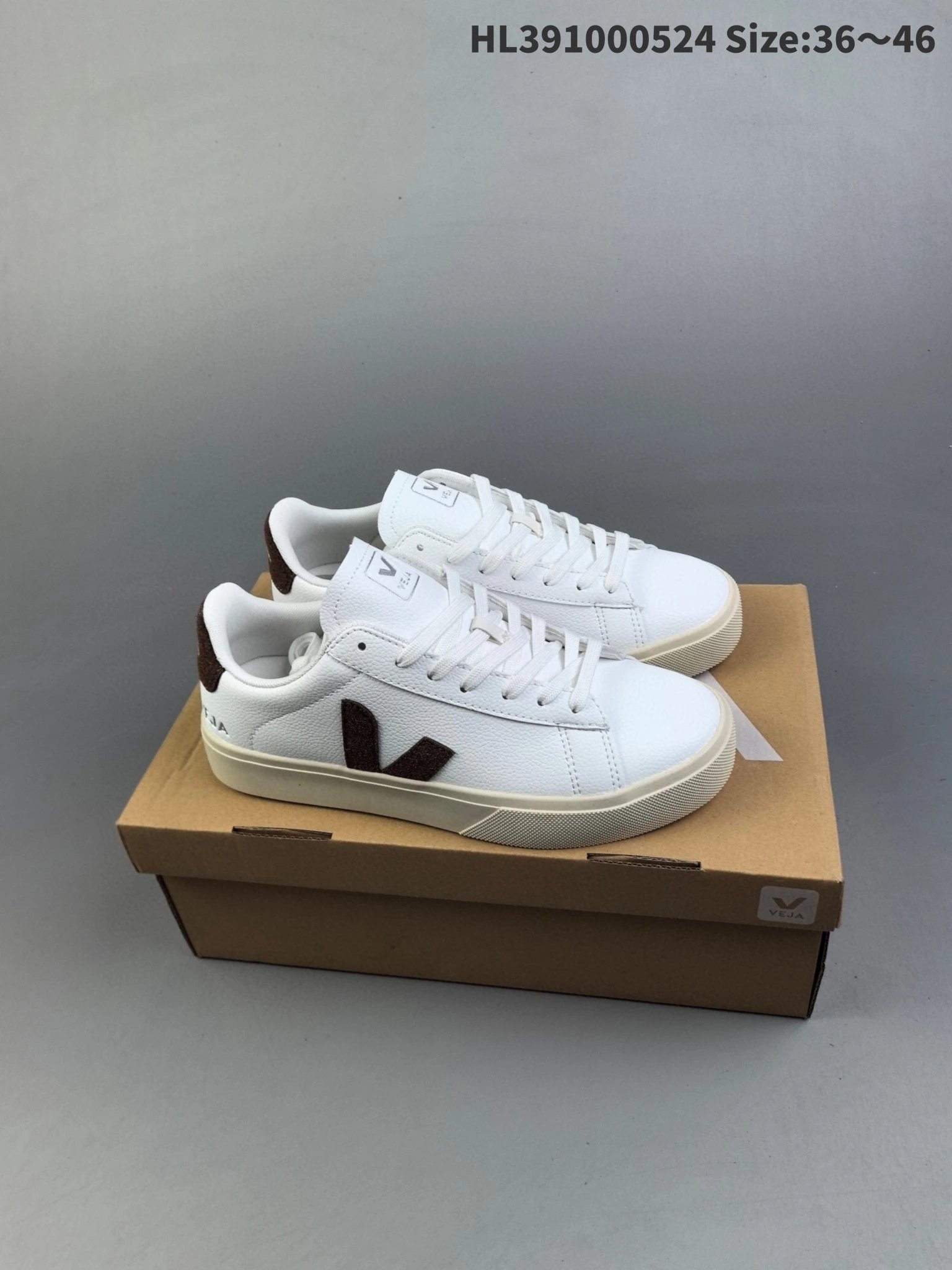 Veja Campo White Perforated Leather Sneakers - 14