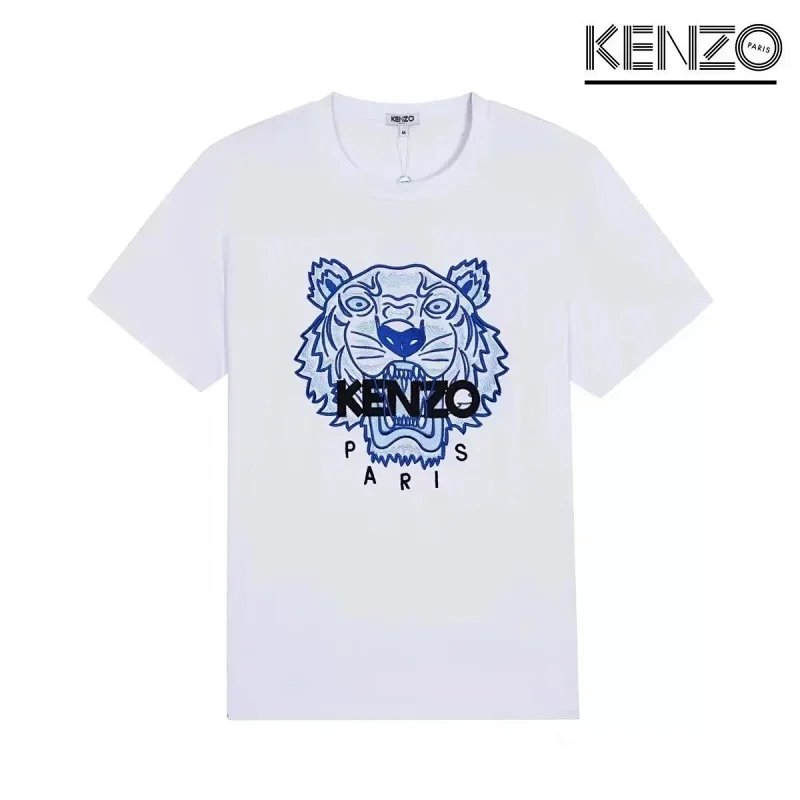 Kenzo Tiger Embroidered Black T-Shirt - 31