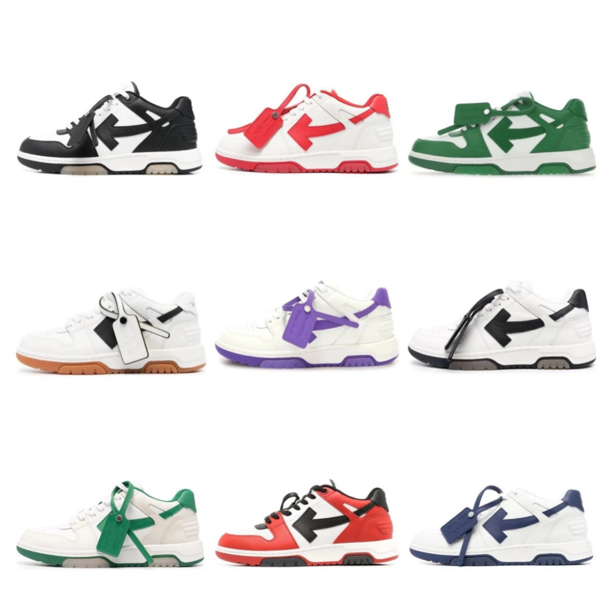 Off-White Low-top sneakers with arrow logo and zip tie tag