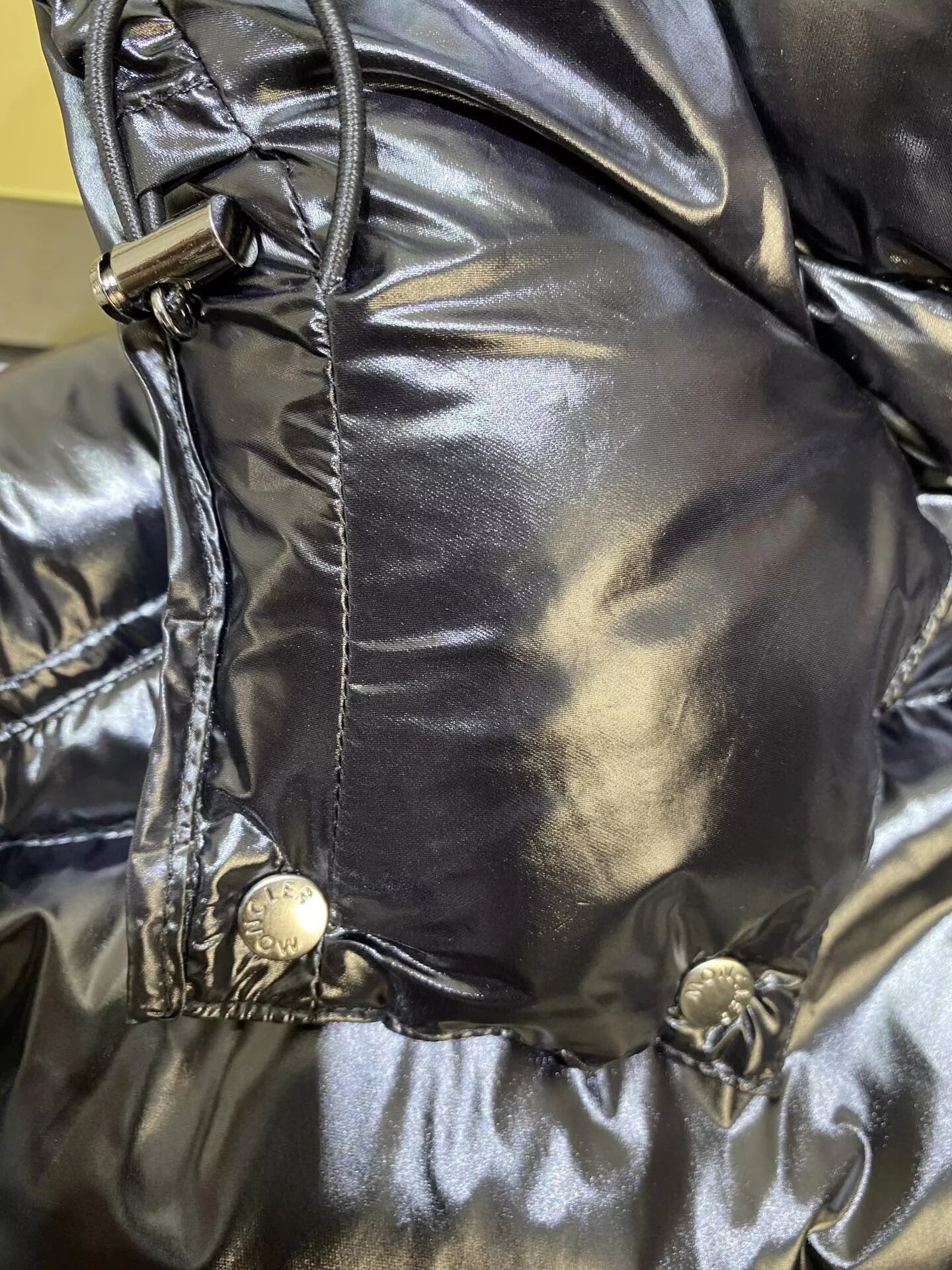 Moncler Maya Down Jacket Black Glossy Finish - 6