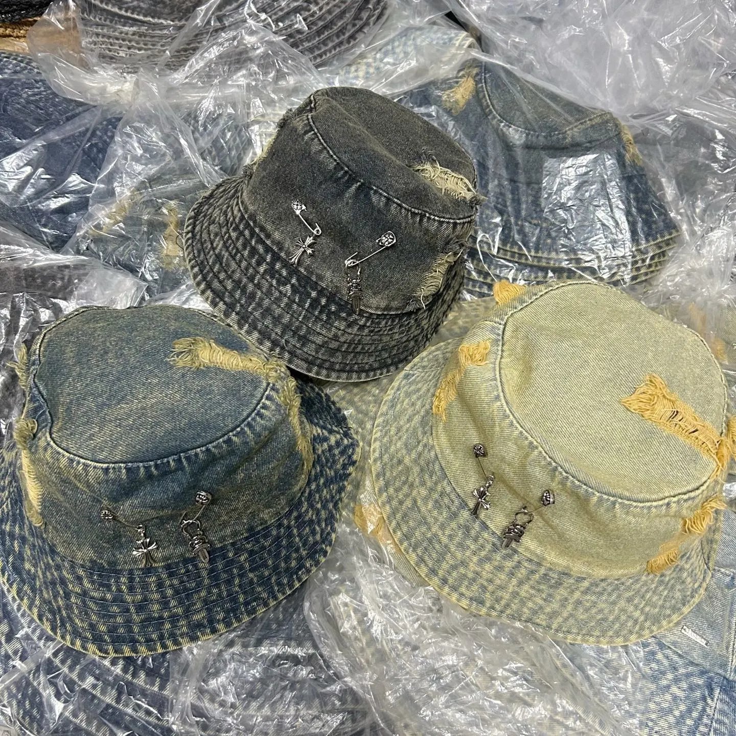 Denim Bucket Hats
