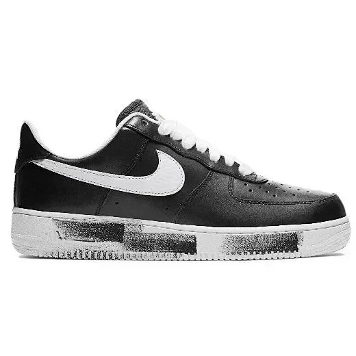Nike Air Force 1 Low Black/White Distressed Sneakers