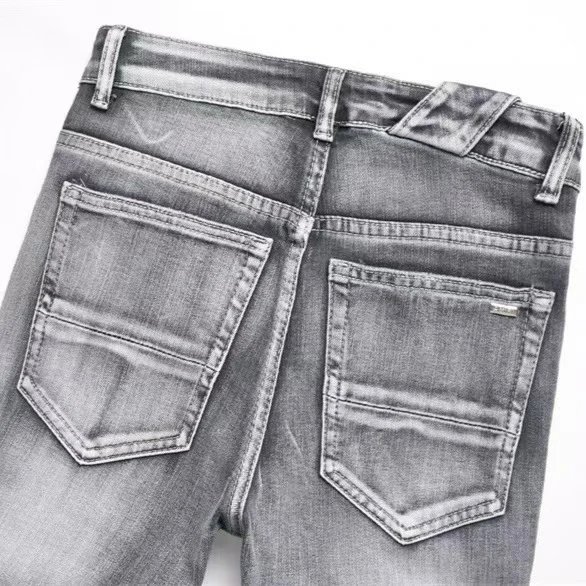 Amiri Tiger Embroidered Black Slim Fit Jeans - 45
