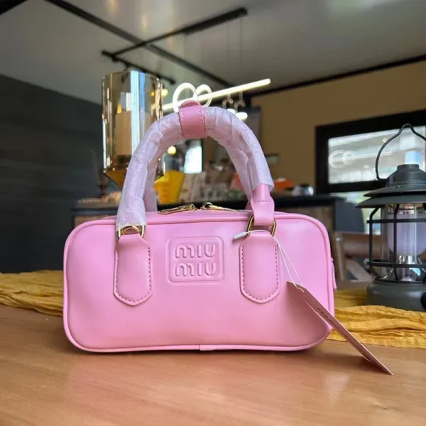Miu Miu Mini Boston Bag Pink Handbag - 1