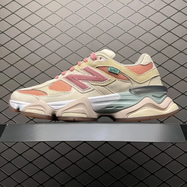 New Balance 9060 Peach Cream Chunky Sneakers - 1