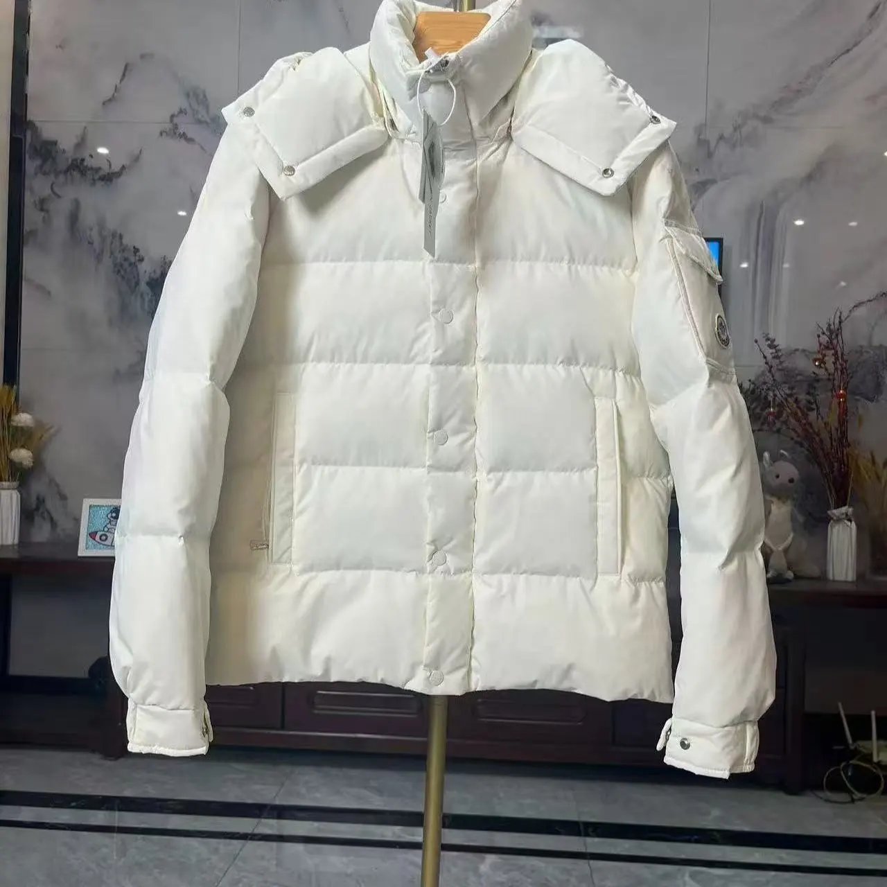男女同款羽绒服2024冬季加厚保暖连帽外套 - 134149