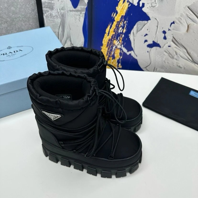 Prada Re-Nylon Gabardine Platform Boot