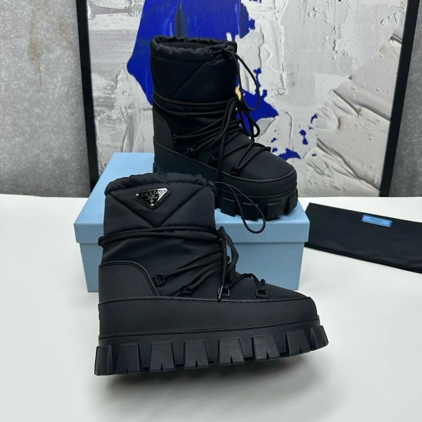 Prada Re-Nylon Gabardine Platform Boot