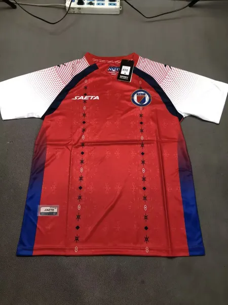 Design Saeta Haiti National Team Jersey White / Blue / Red Jersey - 11