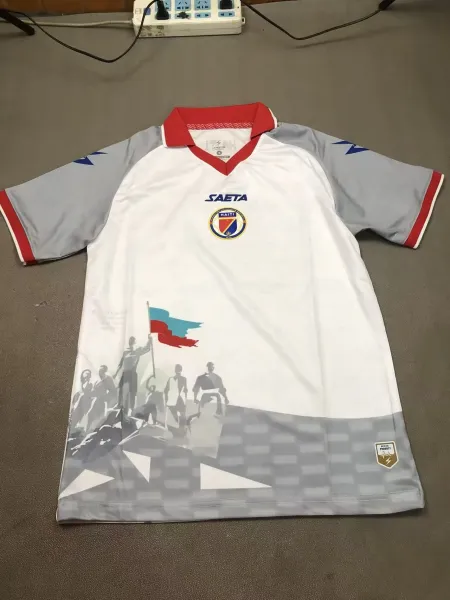 Design Saeta Haiti National Team Jersey White / Blue / Red Jersey - 9