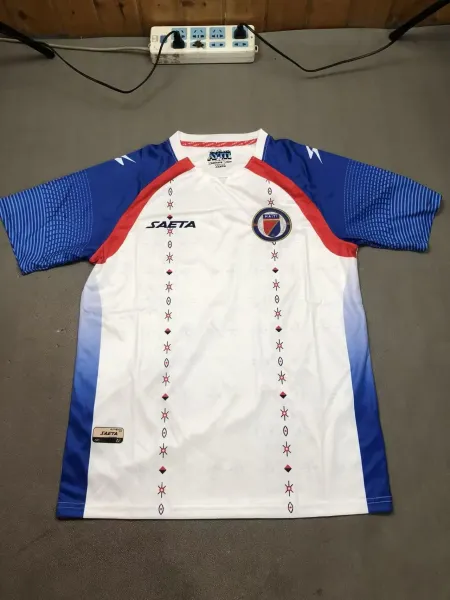 Design Saeta Haiti National Team Jersey White / Blue / Red Jersey - 1