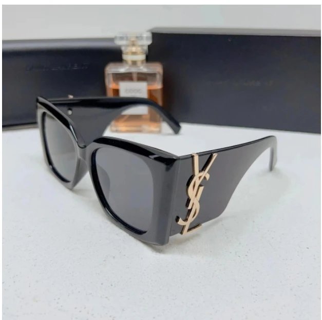 Saint Laurent Eyewear Oversized geometric square-frame sunglasses — 20