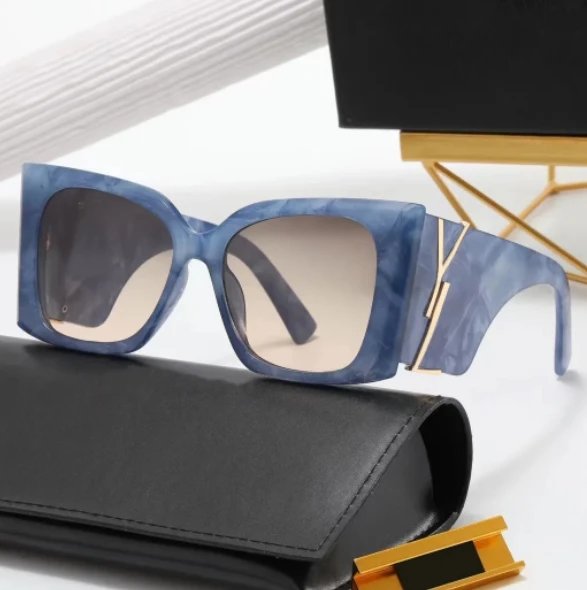 Saint Laurent Eyewear Oversized geometric square-frame sunglasses — 14