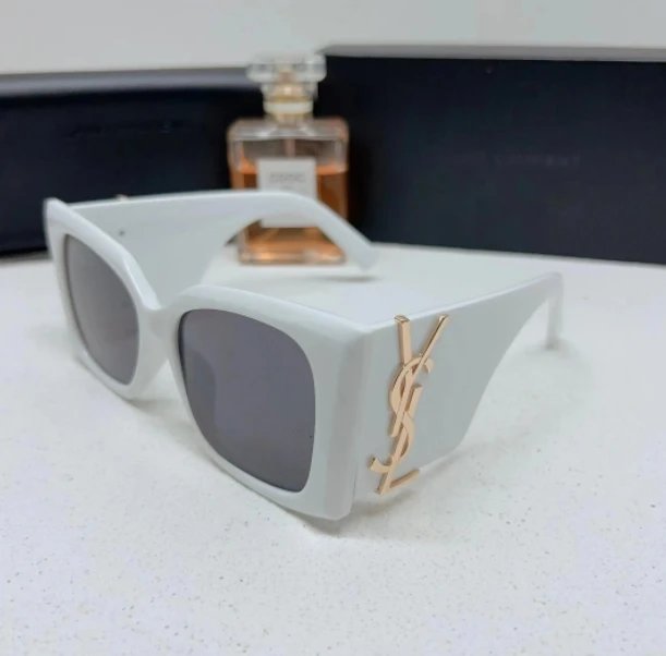 Saint Laurent Eyewear Oversized geometric square-frame sunglasses — 16