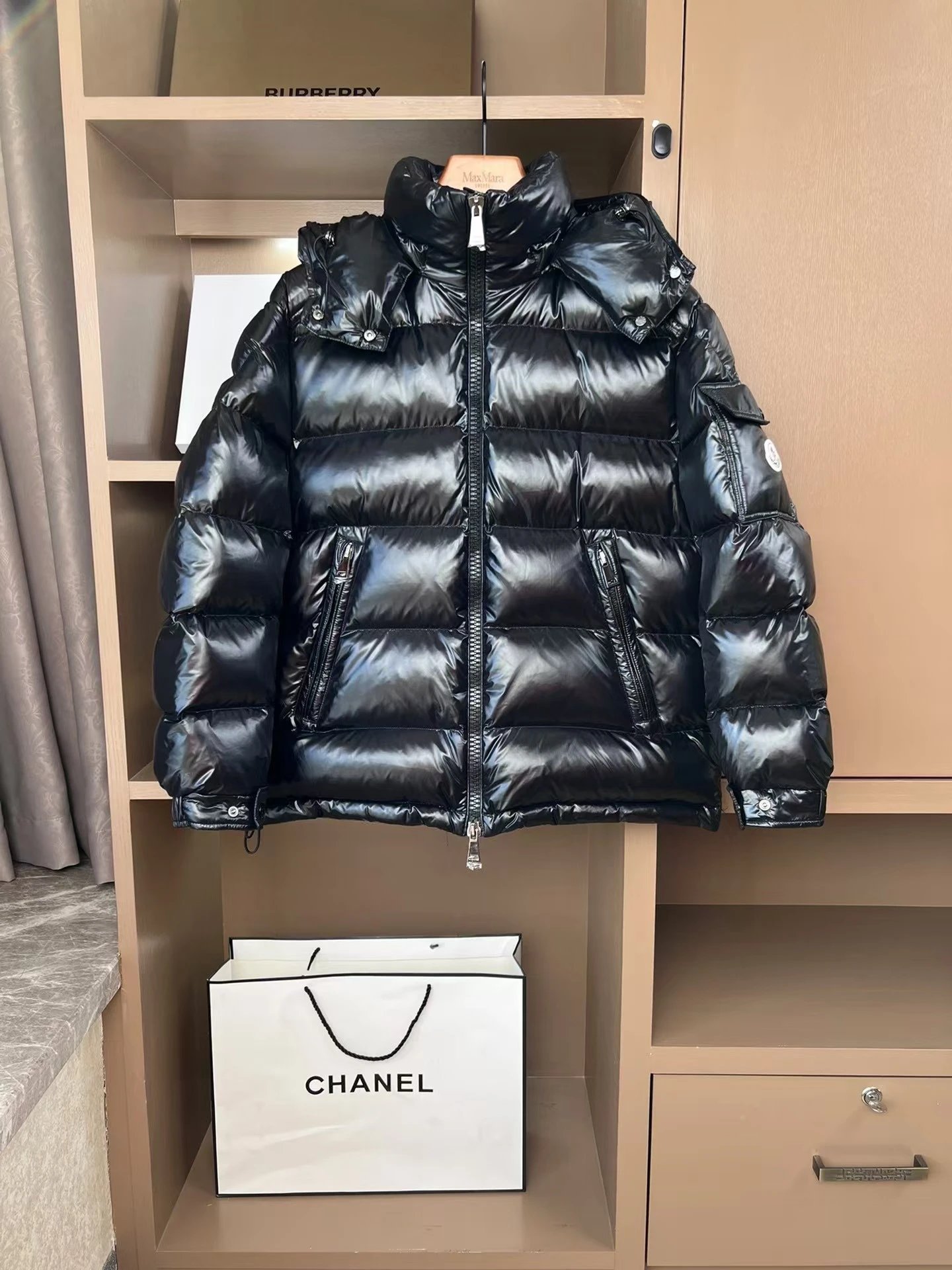 Moncler Black Puffer Jacket