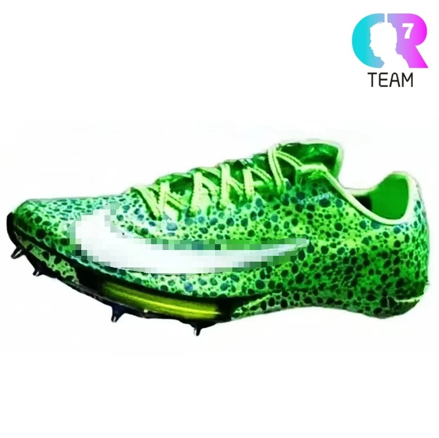 国潮 Paris Glossy Green knitted Air Cushion Sprint Spikes, Nike Air Zoom Maxfly II 36-45