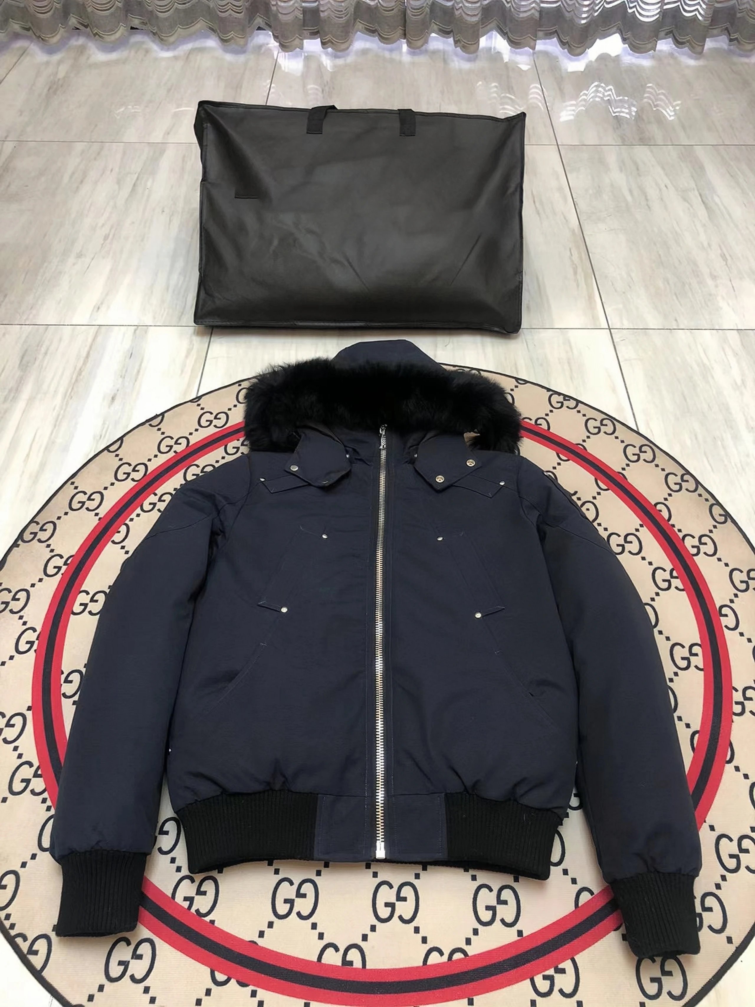 Dark Blue Color with Black Fur