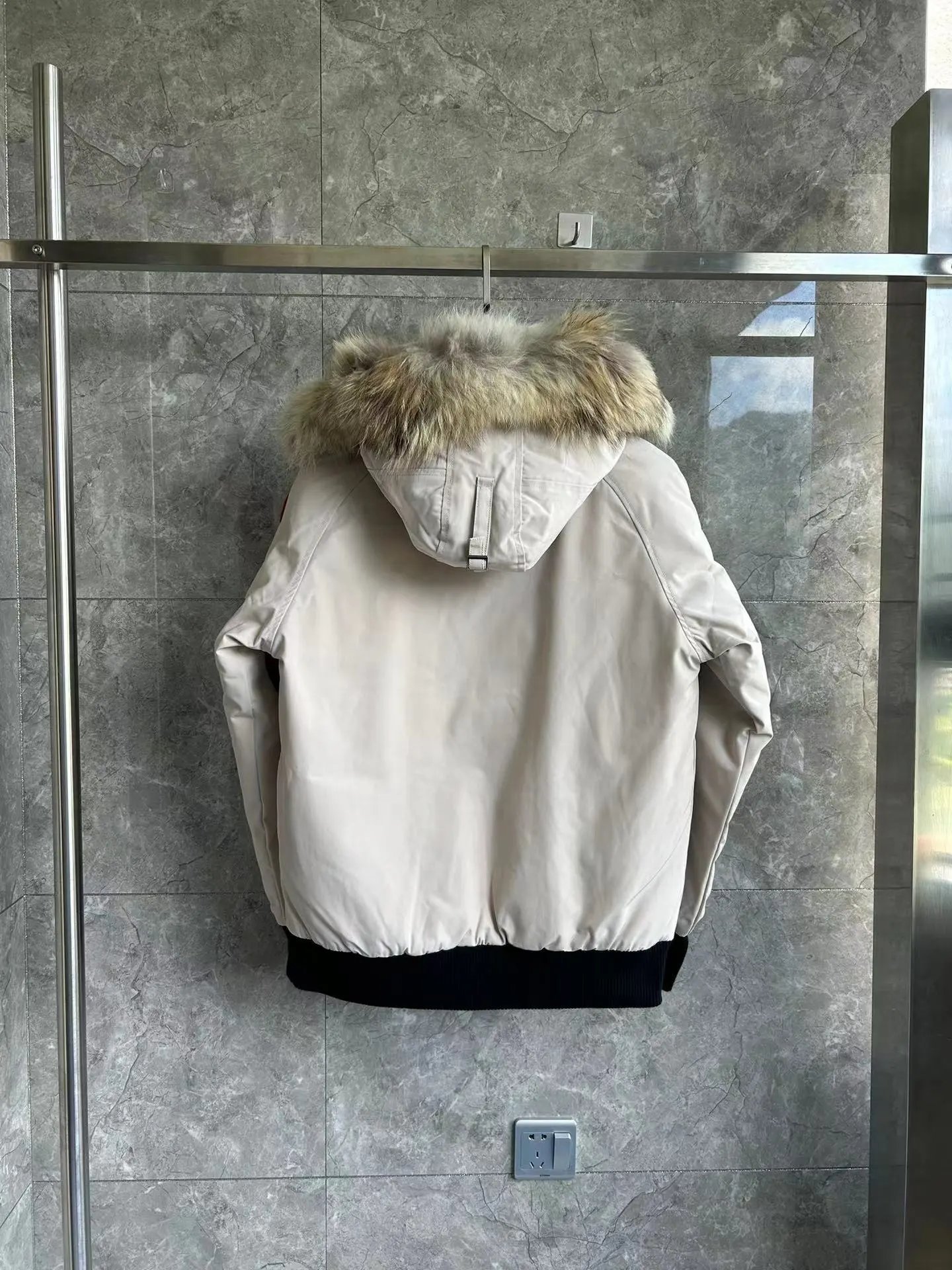 Cream White with Red Label