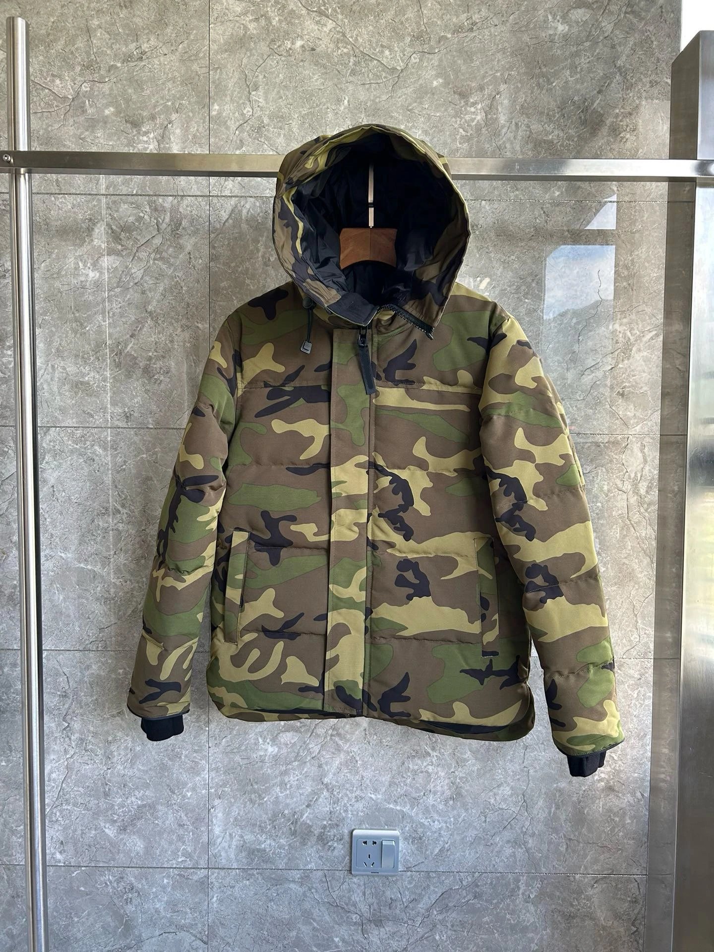 Green Camo with Red Label