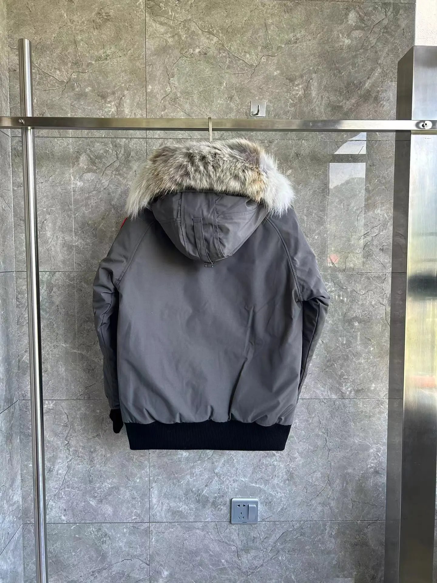 Grey with Red Label