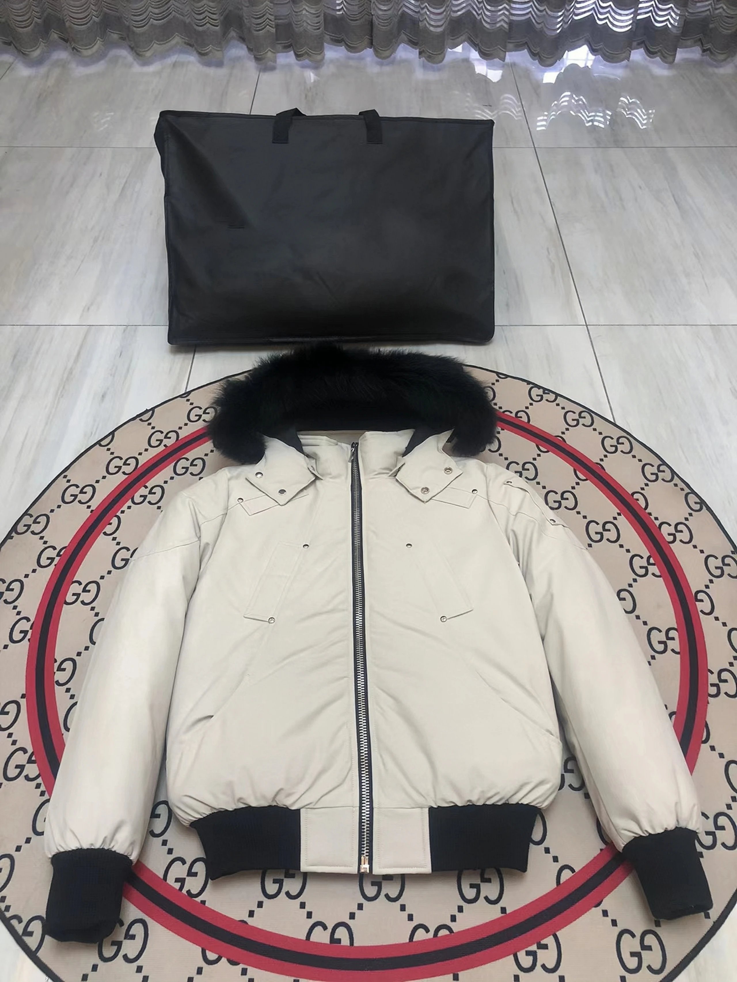 Off white Color with Black Fur