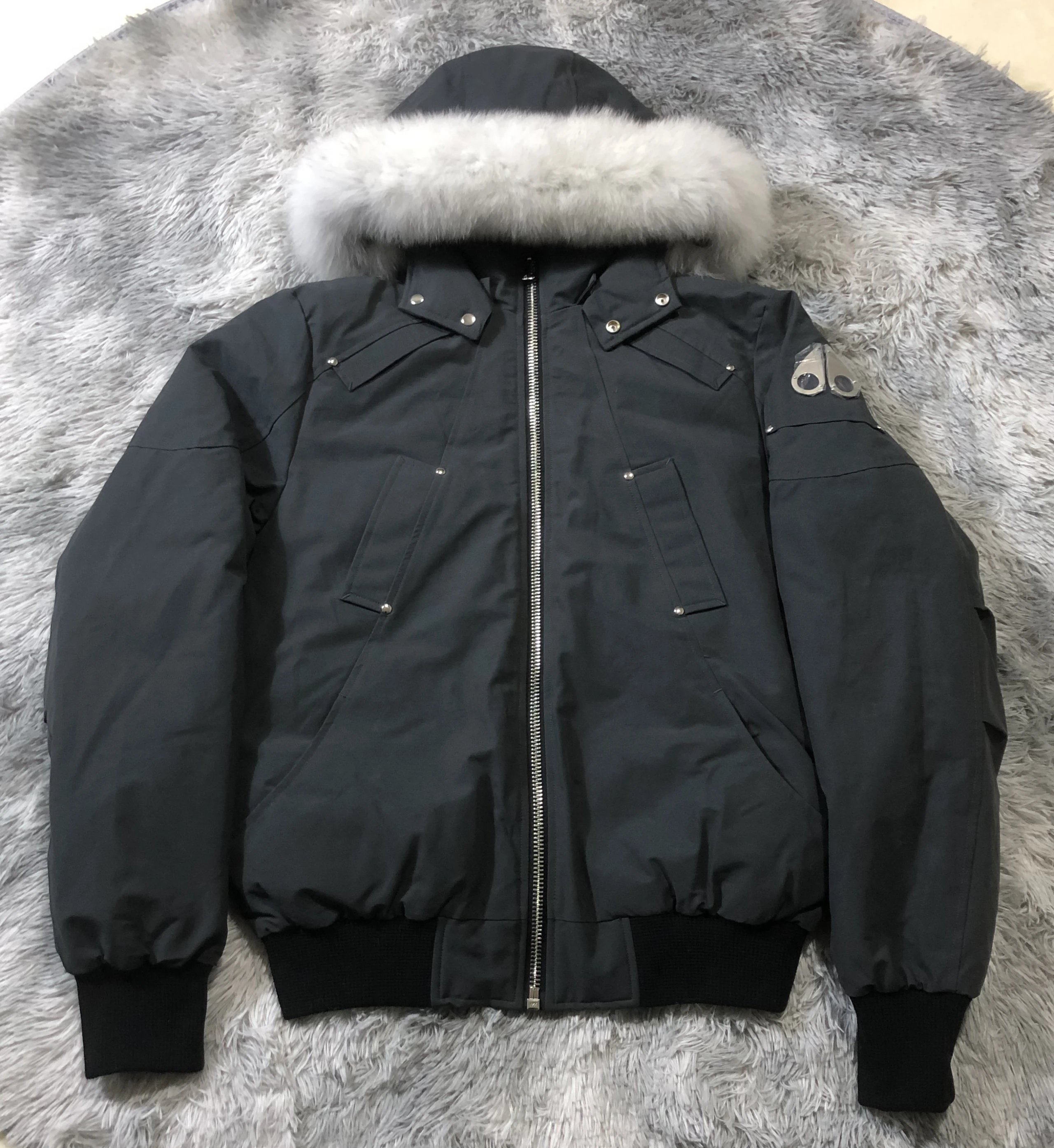Grey Color with White Fur