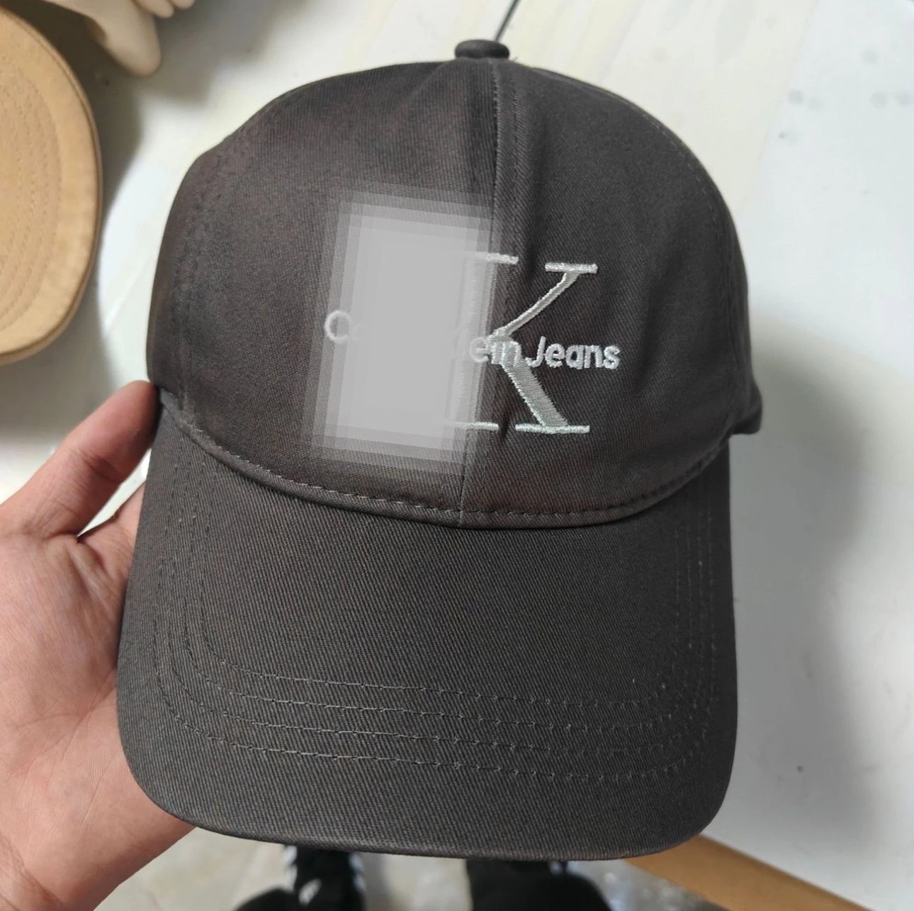 Calvin Klein Monogram Baseball Cap Gray - 4