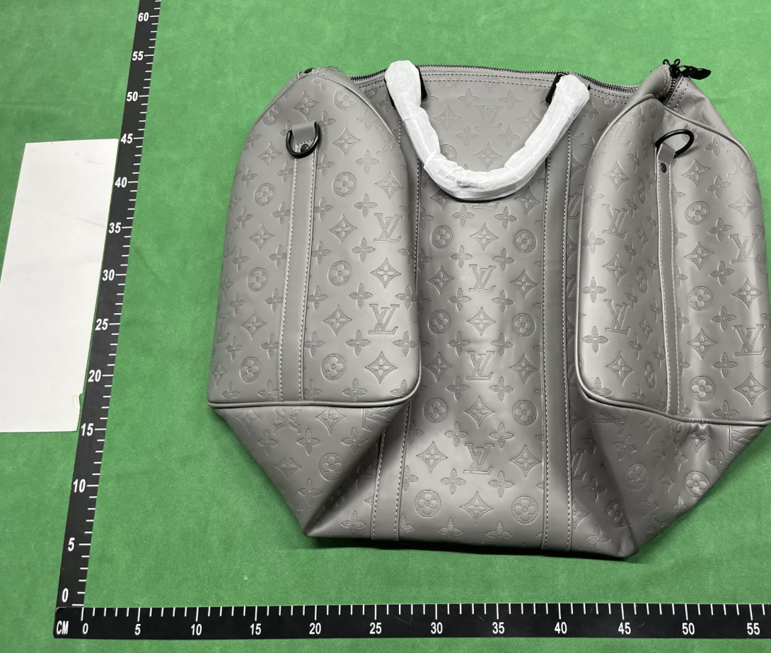 Travel bag 50 * 28 * 22cm gray embossed