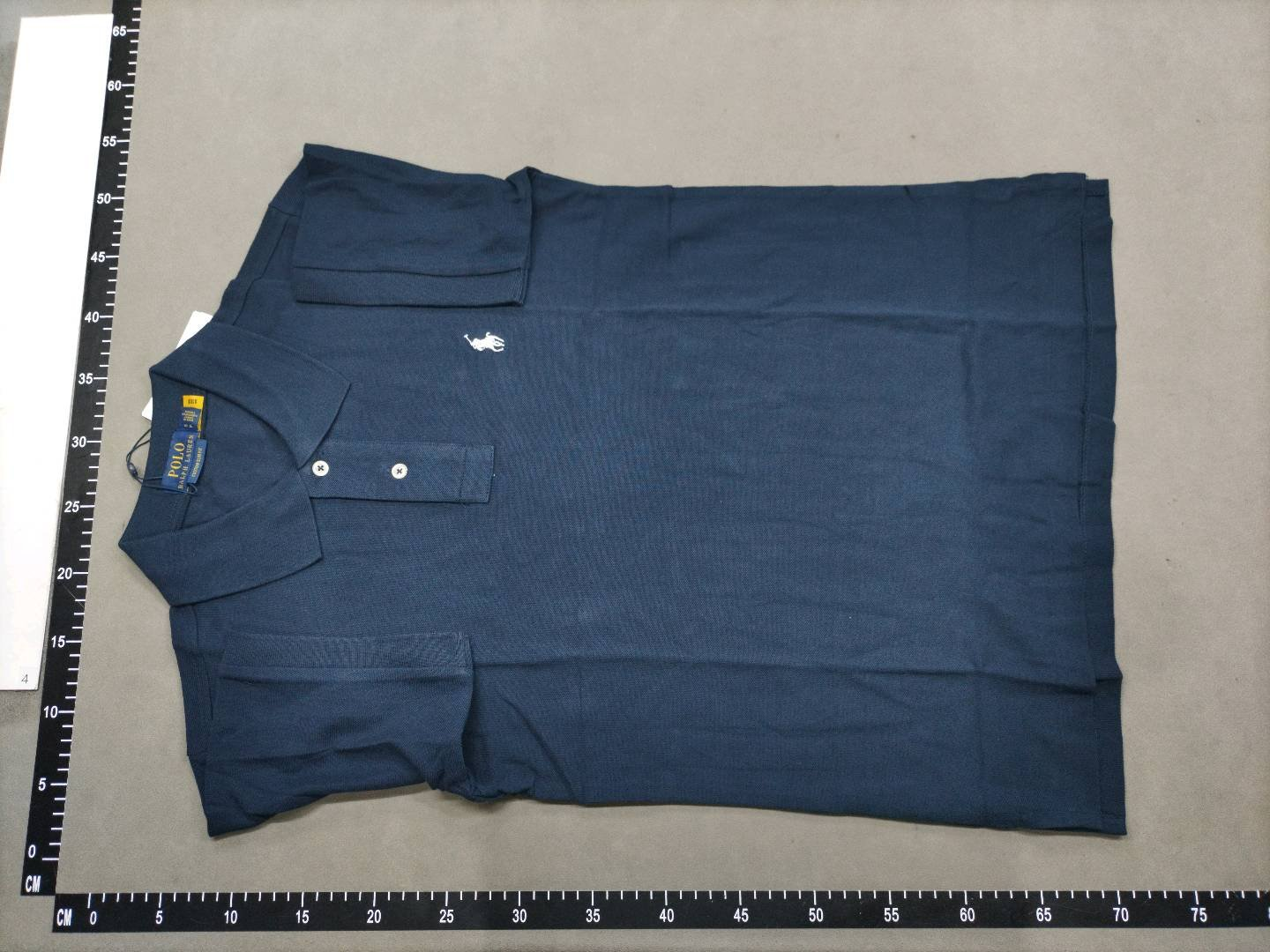 royal blue white label