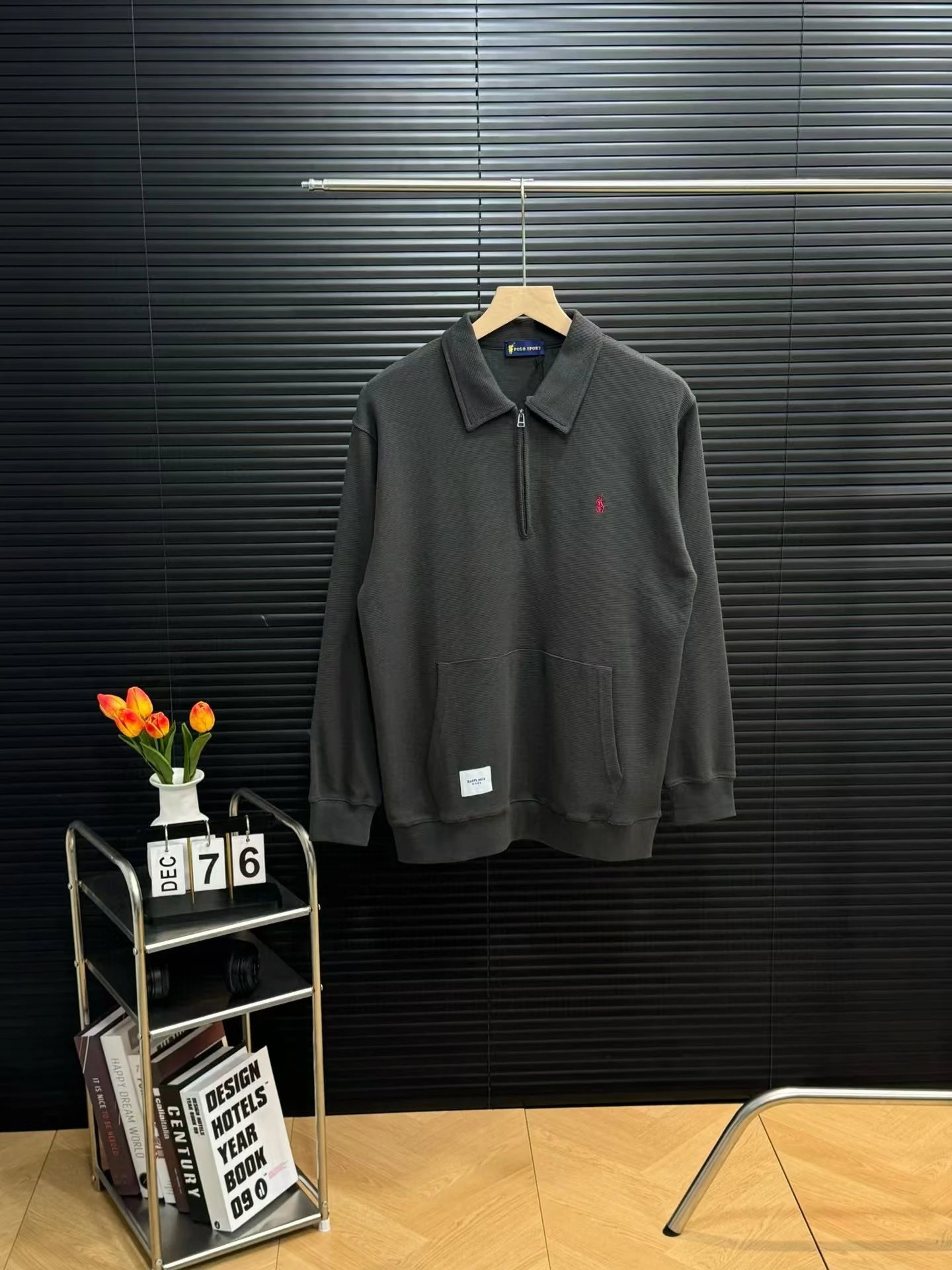 Polo Sport Half-Zip Ribbed Sweater Gray - 25