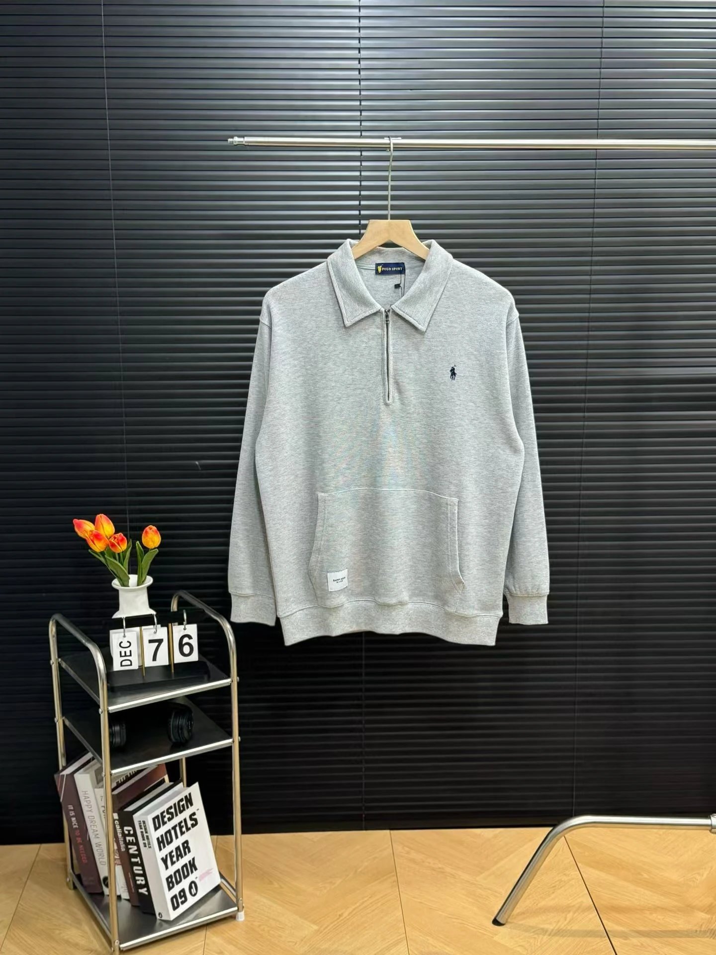 Polo Sport Half-Zip Ribbed Sweater Gray - 26