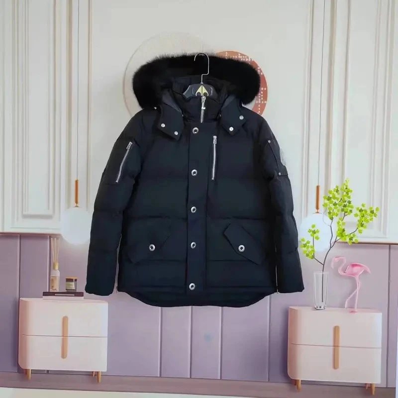 Black Black Label - default send black fur collar (white fur memo)